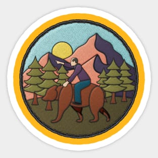 Ride-a-Bear Midlife Merit Badge Sticker